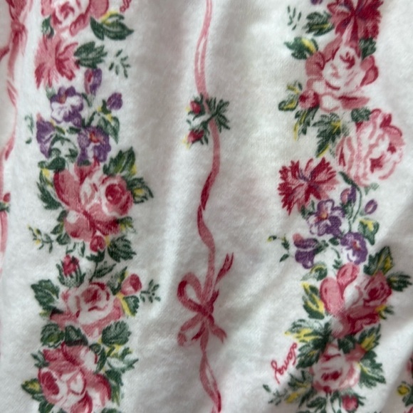 Lanz of Salzburg Vintage Cotton Flannel Nightgown NWT size L Dead stock - Picture 4 of 8